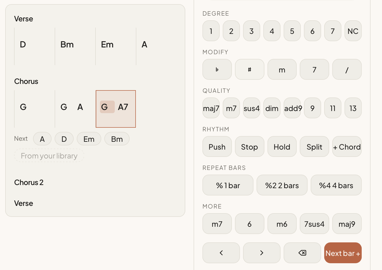 Chart the harmony. screenshot